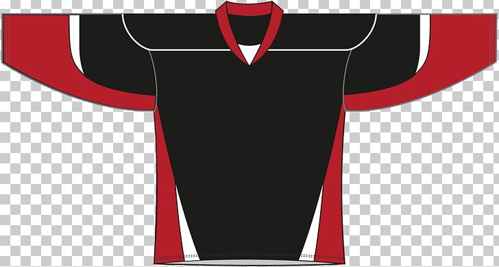 T-shirt Hockey Jersey Red Sleeve PNG, Clipart, Black, Brand, Clothing, Hockey, Hockey Jersey Free PNG Download