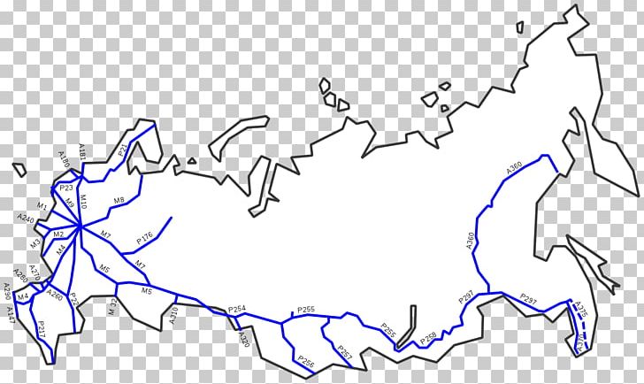 Russian Federal Highways Trans-Siberian Highway M3 Highway R297 Highway Vyatka Highway PNG, Clipart, Angle, Area, Art, Black And White, Blue Free PNG Download