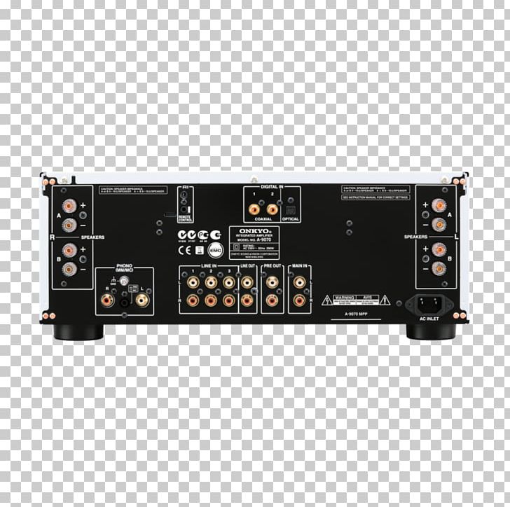 Integrated Stereo Amplifier Onkyo A-9070 [black] Audio Power Amplifier Integrated Amplifier PNG, Clipart, Amplificador, Electronic Device, Electronics, Marantz, Multimedia Free PNG Download