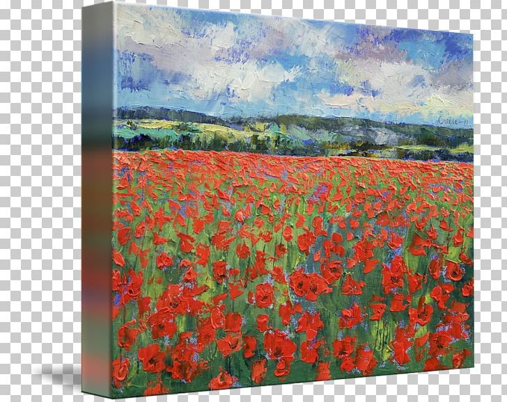 Poppy Painting Gallery Wrap Canvas Acrylic Paint PNG, Clipart, Acrylic, Art, Canvas, Common Poppy, Coquelicot Free PNG Download