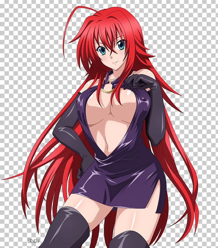 Rias Gremory High School DxD Anime Art PNG, Clipart, Anime Music Video, Art, Artwork, Black Hair, Cartoon Free PNG Download