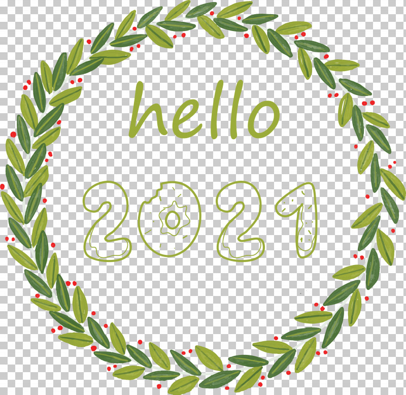 Hello 2021 Happy New Year PNG, Clipart, Christmas Day, Christmas Tree, Garland, Happy New Year, Hello 2021 Free PNG Download