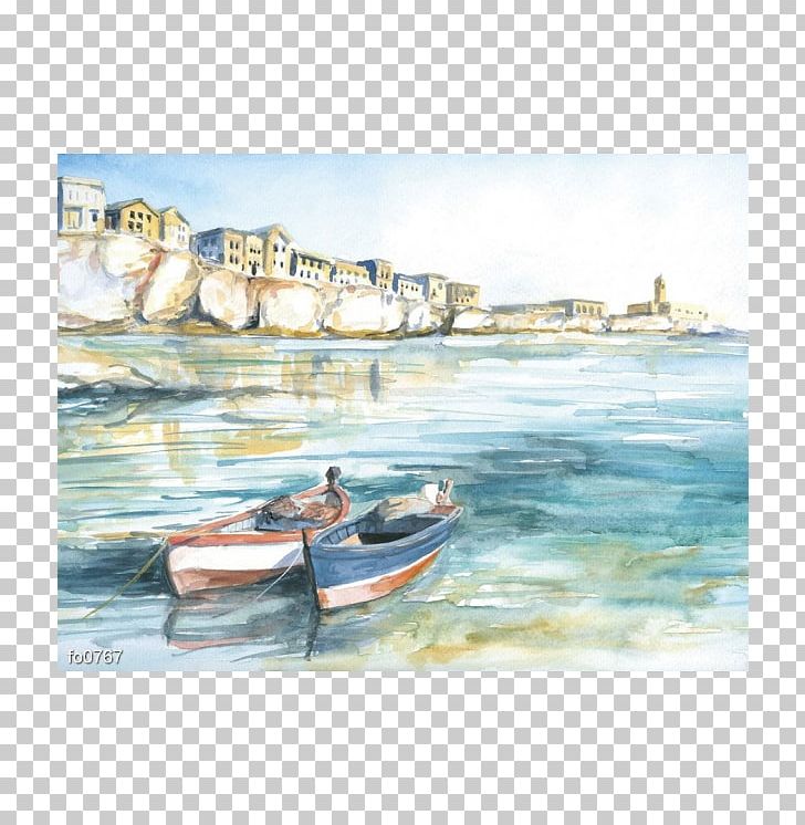 Watercolor Painting Paper Landscape Painting Art PNG, Clipart, Akvarel, Art Print, Boat, Canvas, Coast Free PNG Download