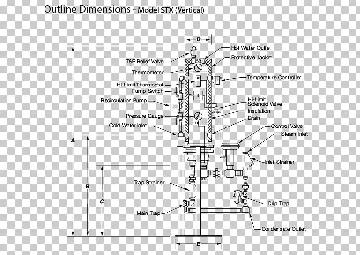 Electricity Water Heating Steam Drinking Water PNG, Clipart, Angle, Area, Black And White, Central Heating, Diagram Free PNG Download