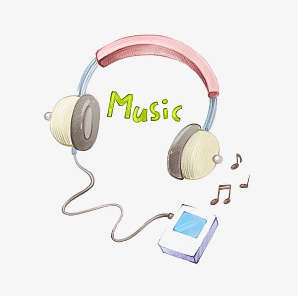 Music Player And Headset PNG, Clipart, Cartoon, Hand, Hand Painted, Headset, Headset Clipart Free PNG Download