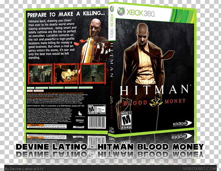 Xbox 360 Hitman: Blood Money Hitman: Enemy Within Advertising PNG, Clipart, Advertising, Brand, Electronic Device, Film, Gadget Free PNG Download