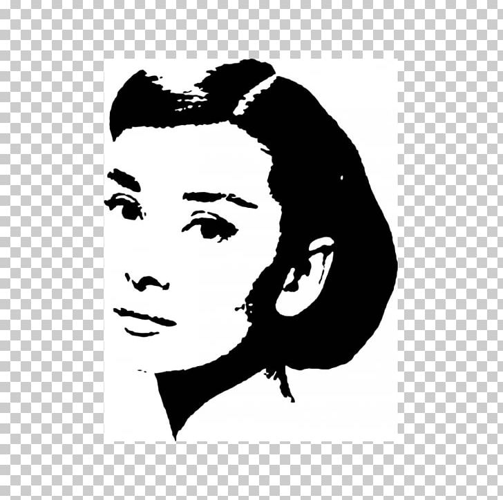 Gigi Audrey Hepburn: Portraits Of An Icon Stencil Black And White Art PNG, Clipart, Art, Audrey Hepburn, Black And White, Icon, Painting Free PNG Download
