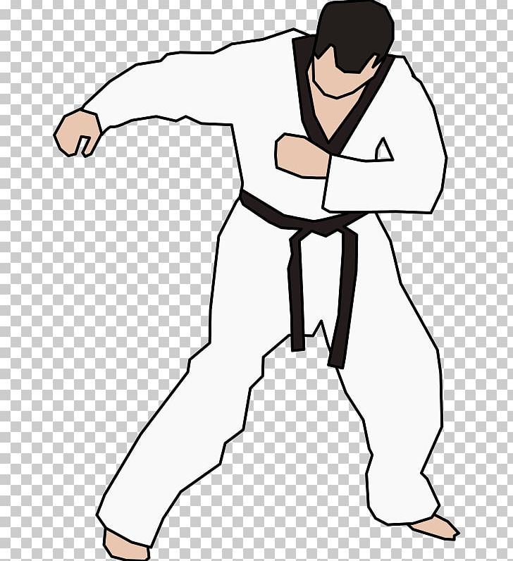 Taekwondo Martial Arts Karate PNG, Clipart, Angle, Arm, Artwork, Black, Black And White Free PNG Download