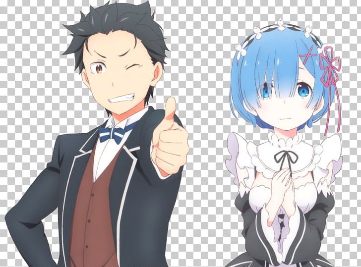 Re:Zero − Starting Life In Another World Desktop Anime Isekai PNG, Clipart, Black Hair, Cartoon, Deviantart, Fiction, Fictional Character Free PNG Download