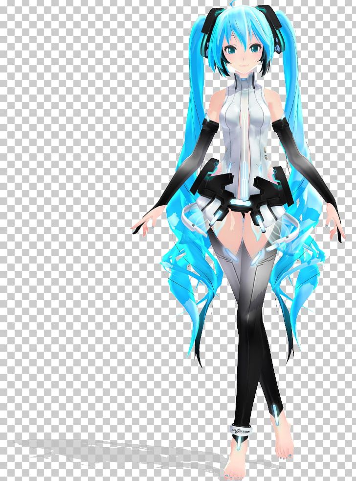 Hatsune Miku MikuMikuDance Vocaloid Character Yuki PNG, Clipart, Action Figure, Anime, Art, Black Hair, Character Free PNG Download