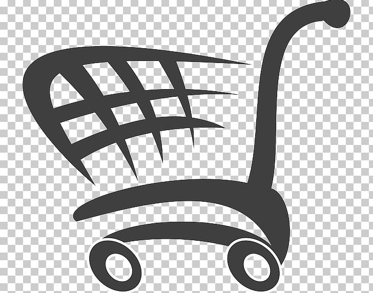 Shopping Cart Open PNG, Clipart, Black And White, Cart, Computer Icons, Goods, Grocery Store Free PNG Download