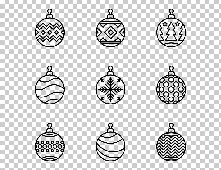 Christmas Ornament Pattern PNG, Clipart, Ball, Ball Pattern, Black And White, Body Jewelry, Christmas Free PNG Download