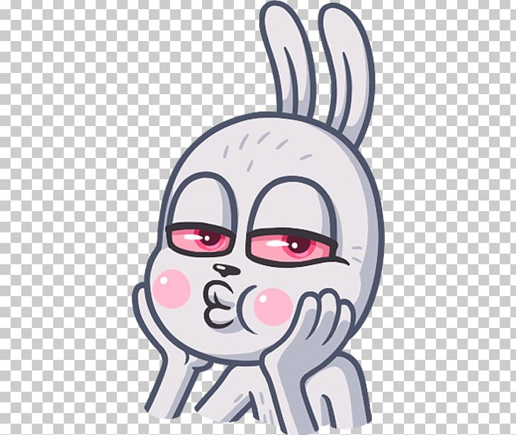Rabbit Sticker Telegram Limited Liability Partnership PNG, Clipart, Animals, Area, Art, Cartoon, Drawing Free PNG Download
