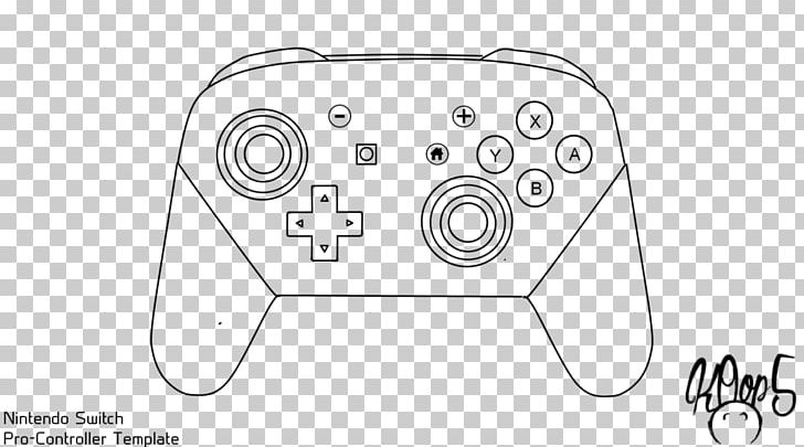 Game Controllers Nintendo Switch Pro Controller Wii GameCube Controller PNG, Clipart, Angle, Area, Art, Black And White, Circle Free PNG Download
