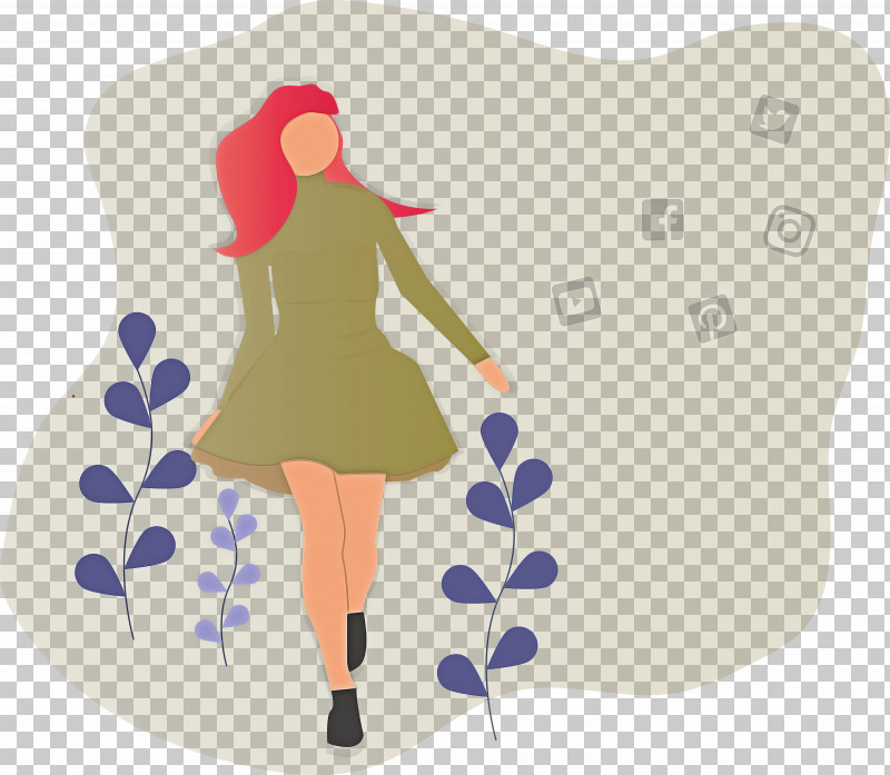 Girl Social Media PNG, Clipart, Cartoon, Gesture, Girl, Plant, Social Media Free PNG Download