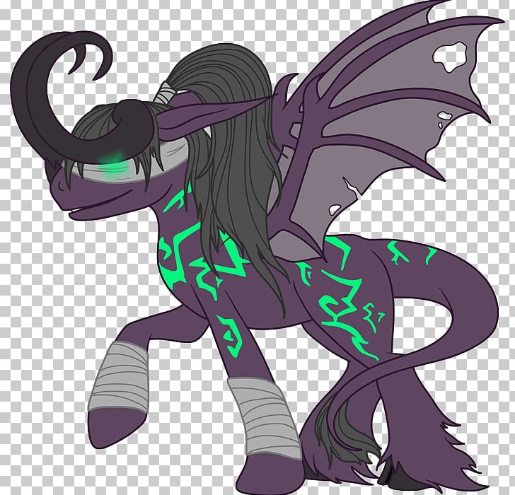 Pony World Of Warcraft Illidan Stormrage Cartoon Heroes Of The Storm PNG, Clipart, Cartoon, Demon, Deviantart, Dragon, Fan Art Free PNG Download