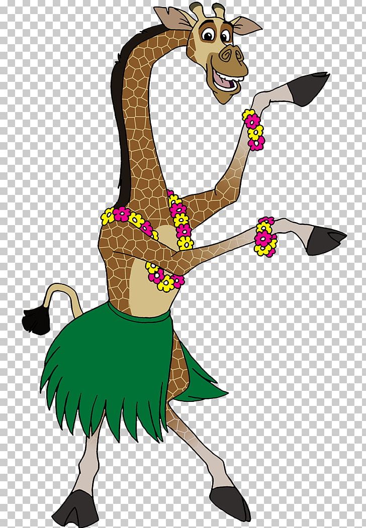 Melman Giraffe Hula Dance PNG, Clipart, Art, Cartoon, Comics, Costume Design, Dance Free PNG Download