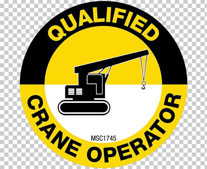 Logo Yellow Brand Qualified Crane Operator Hard Hat Emblem Organization PNG, Clipart, Area, Brand, Circle, Emblem, Ergonomic Free PNG Download