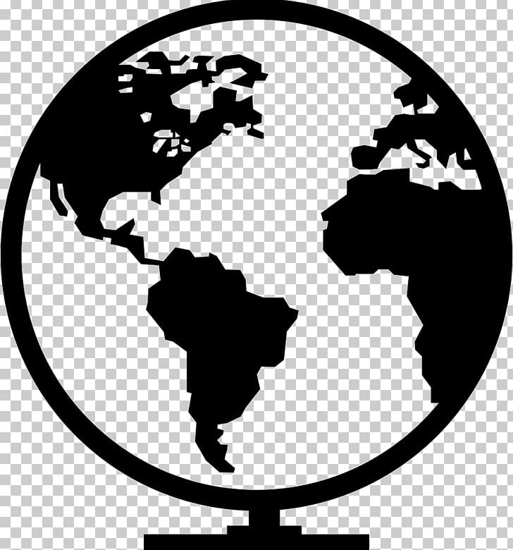 Globe Earth Computer Icons PNG, Clipart, Artwork, Black And White, Circle, Computer Icons, Earth Free PNG Download