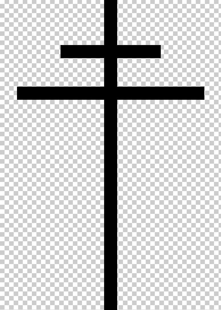 Cross Of Lorraine Symbol Patriarchal Cross Christian Cross PNG, Clipart, Angle, Area, Black And White, Christian Cross, Cross Free PNG Download