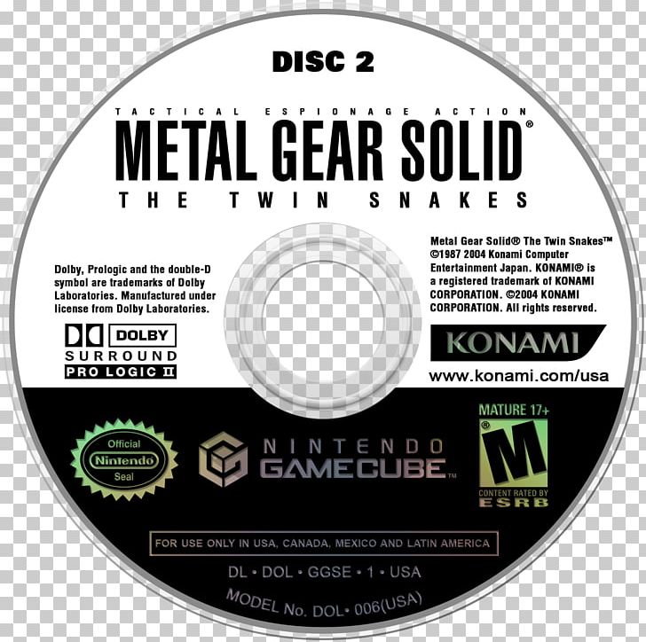 Metal Gear Solid: The Twin Snakes Mario Party 4 GameCube Blood Omen 2 Eternal Darkness PNG, Clipart, Blood Omen 2, Brand, Compact Disc, Crazy Taxi, Data Storage Device Free PNG Download