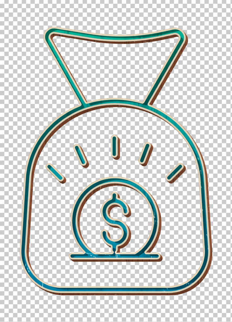 Investment Icon Money Bag Icon Business And Finance Icon PNG, Clipart, Aqua, Business And Finance Icon, Investment Icon, Line, Line Art Free PNG Download