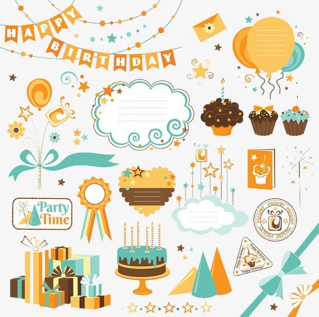 Birthday Elements PNG, Clipart, Backgrounds, Birthday, Birthday Clipart, Birthday Elements, Birthday Hat Free PNG Download