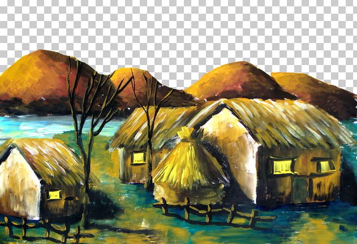 Oil Painting Landscape Painting Cottage PNG, Clipart, Acrylic Paint, Art, Artwork, Cottages, Fukei Free PNG Download