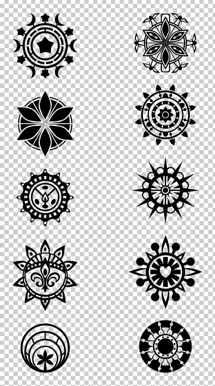 Black And White Flower PNG, Clipart, Black, Black And White, Circle, Flora, Flower Free PNG Download