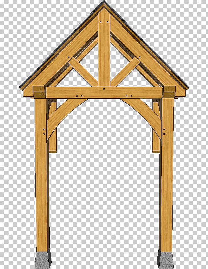 King Post Porch Timber Framing Truss PNG, Clipart, Angle, Bracket, Building, Column, Framing Free PNG Download