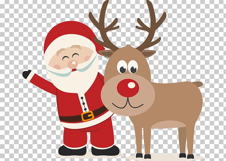 Rudolph Reindeer Santa Claus Christmas PNG, Clipart, Cartoon, Christmas, Christmas And Holiday Season, Christmas Card, Christmas Eve Free PNG Download