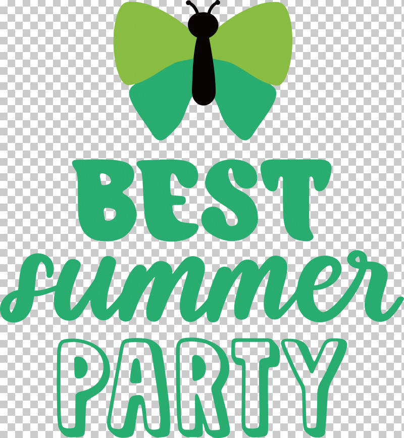 Best Summer Party Summer PNG, Clipart, Butterflies, Green, Leaf, Lepidoptera, Logo Free PNG Download