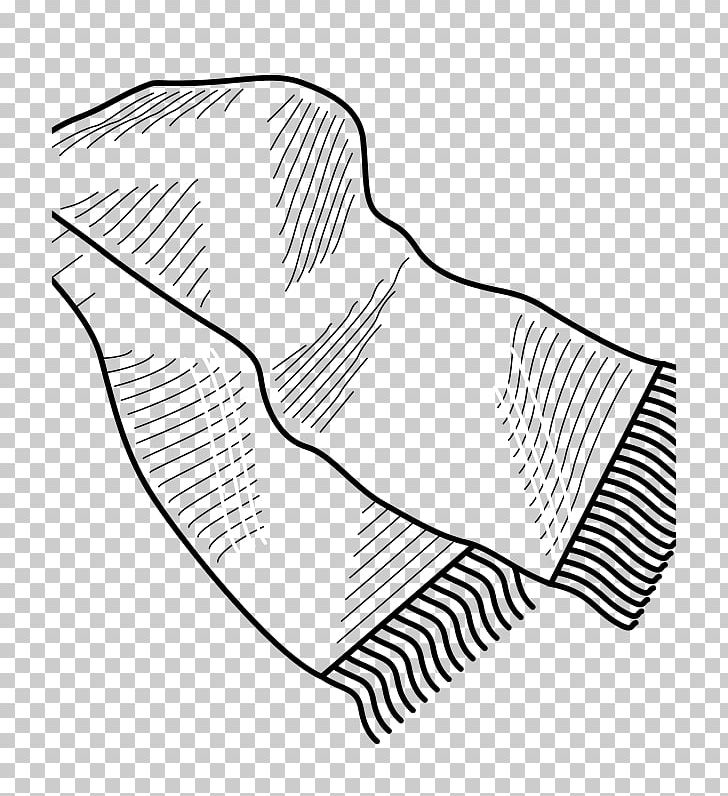 Scarf Winter Clothing Coloring Book PNG, Clipart, Angle, Area, Beanie, Black, Black And White Free PNG Download