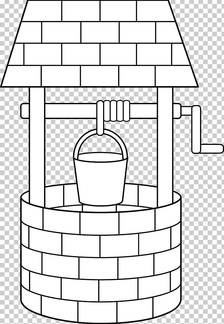 Wishing Well Water Well PNG, Clipart, Angle, Area, Black And White, Coloring Book, Drawing Free PNG Download