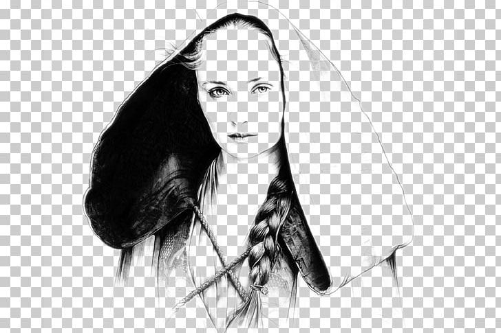 Sophia Turner Game Of Thrones Sansa Stark Drawing PNG, Clipart, Black Hair, Color Pencil, Fashion Design, Fashion Illustration, Girl Free PNG Download