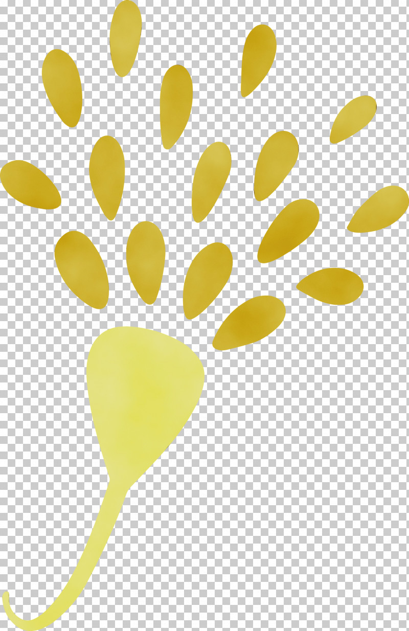 Petal Plant Stem Leaf Yellow Line PNG, Clipart, Leaf, Line, Meter, Paint, Petal Free PNG Download