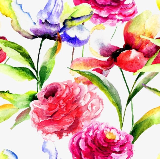 Beautiful Watercolor Flowers Background PNG, Clipart, Background, Background Clipart, Background Picture, Beautiful, Beautiful Clipart Free PNG Download