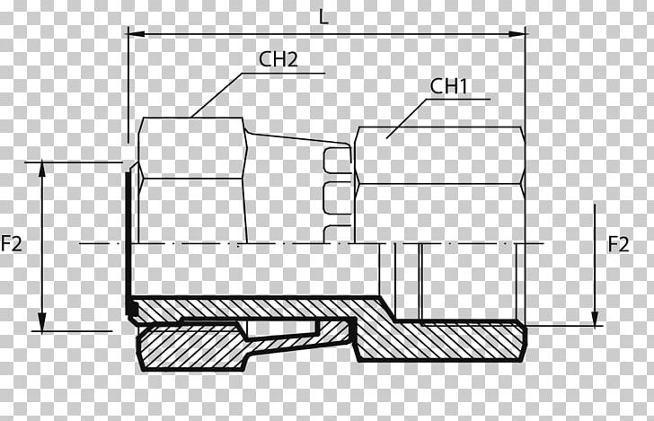 Pressure Screw Thread ORFS Fluid Technical Drawing PNG, Clipart, Adapter, Angle, Area, Black And White, Diagram Free PNG Download