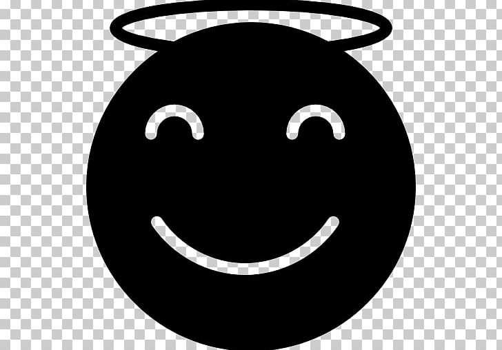 Smiley Computer Icons PNG, Clipart, Angel, Angel White, Avatar, Black, Black And White Free PNG Download