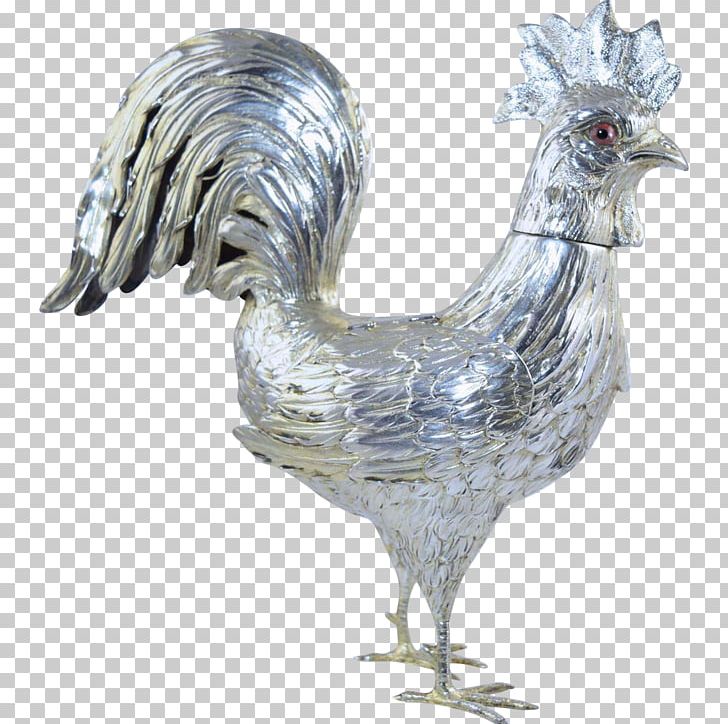 Rooster Chicken Sterling Silver Hen PNG, Clipart, 1100, Animals, Antique, Beak, Bird Free PNG Download