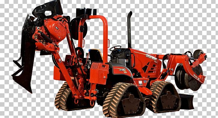 Tractor Heavy Machinery Trencher Ditch Witch PNG, Clipart, Agricultural Machinery, Construction, Construction Equipment, Continuous Track, Diesel Engine Free PNG Download