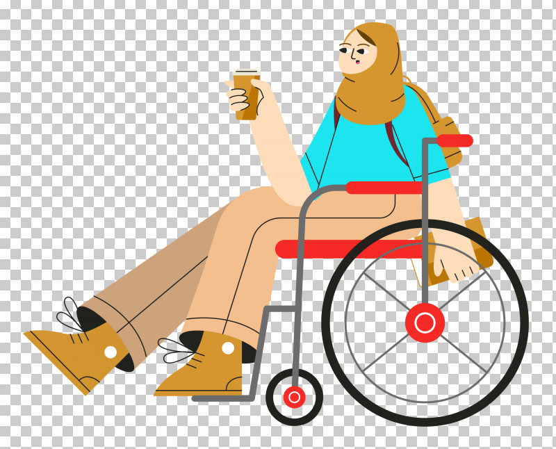 Sitting On Wheelchair Wheelchair Sitting PNG, Clipart, Behavior, Cartoon, Hm, Human, Line Free PNG Download
