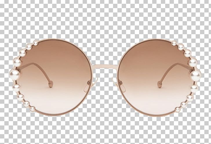 Sunglasses Imitation Pearl Fendi PNG, Clipart, Beige, Brown, Clothing Accessories, Embellishment, Eyewear Free PNG Download