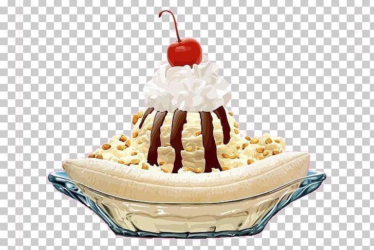 Ice Cream Banana Split Sundae Icebox Cake Trifle PNG, Clipart, Belgian Waffle, Birthday Cake, Cake, Cakes, Cheese Free PNG Download