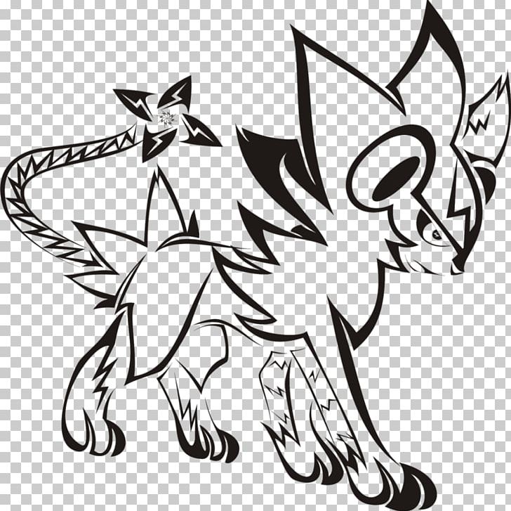 Luxray Pokémon Drawing Tattoo Luxio PNG, Clipart, 123, Artwork, Black, Black And White, Carnivoran Free PNG Download