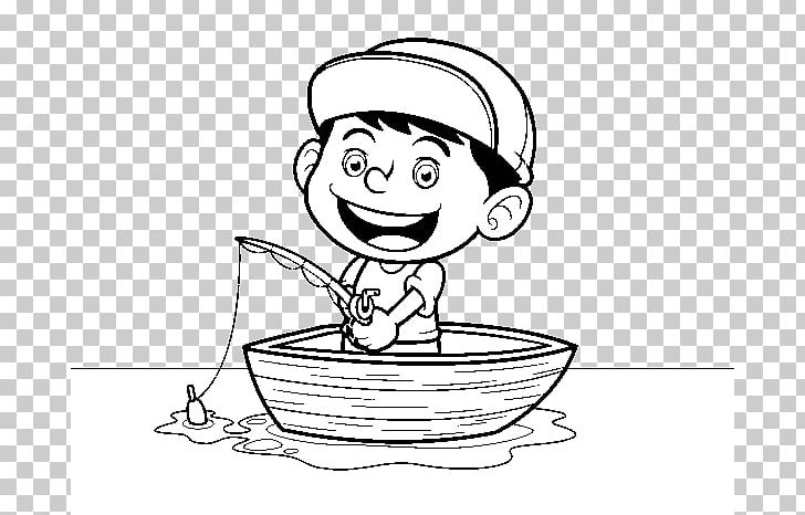 Coloring Book Drawing Fishing Painting Child PNG, Clipart, Art, Black And White, Boat, Book, Boy Free PNG Download