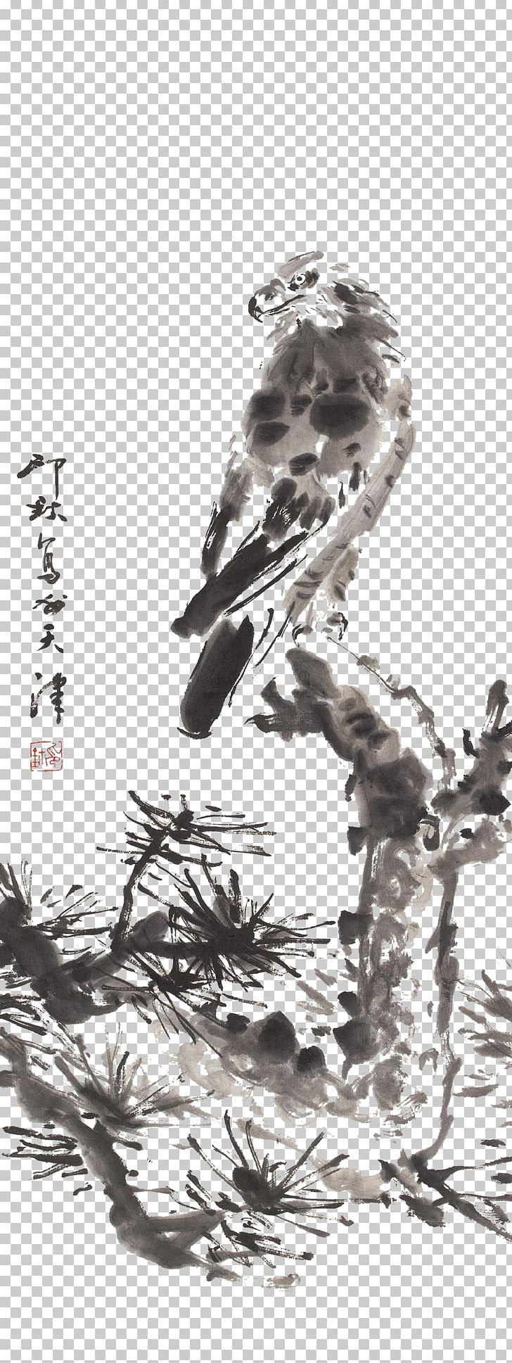 U6c34u58a8u753bu9e70 Ink Wash Painting PNG, Clipart, Animals, Bird, Branch, Christmas Decoration, Fall Leaves Free PNG Download