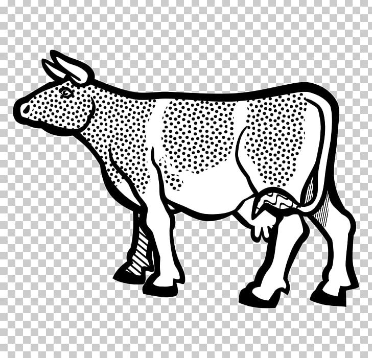 Cattle Drawing PNG, Clipart, Animals, Area, Black And White, Cattle, Cattle Like Mammal Free PNG Download
