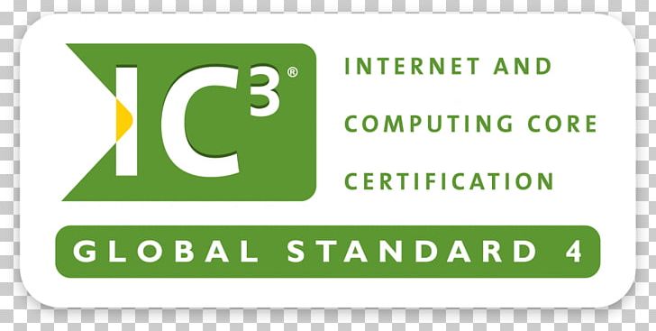 IC3 Internet And Computing Core Certification Microsoft Certified Professional Computer PNG, Clipart, Computer, Computer Science, European Computer Driving Licence, Green, Ic3 Free PNG Download