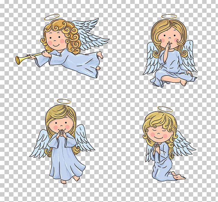 Cartoon Angel Illustration PNG, Clipart, Angel Wings, Anime, Art, Blue, Cartoon Character Free PNG Download
